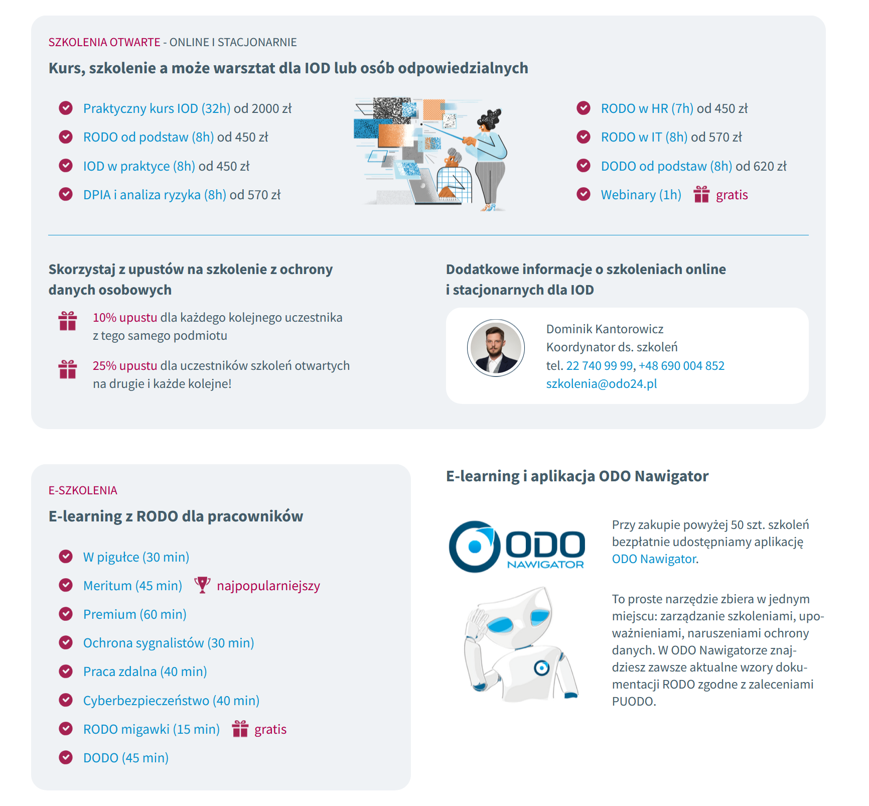 ODO 24 training courses