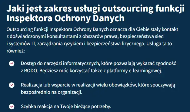 List of breaches according to the UODO